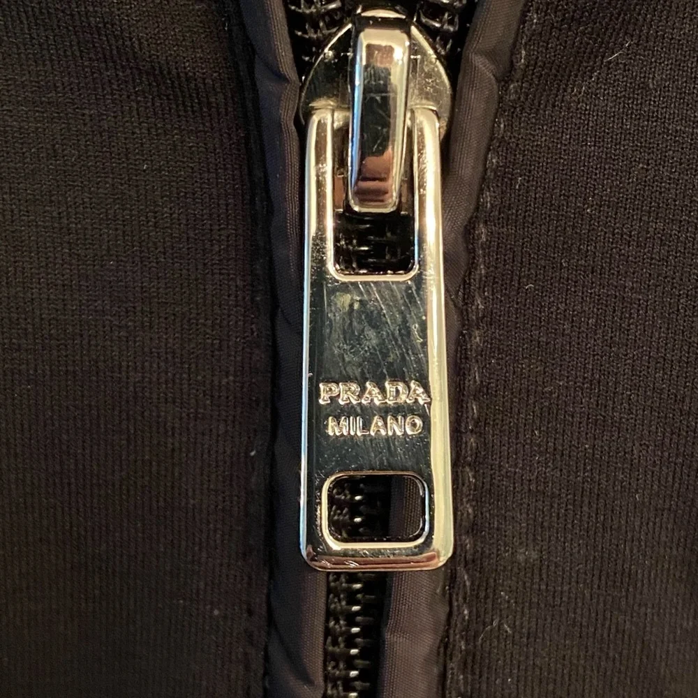 SOLD Thin Prada Hoodie With Nylon Hood and Pocket - Picture 7 of 7